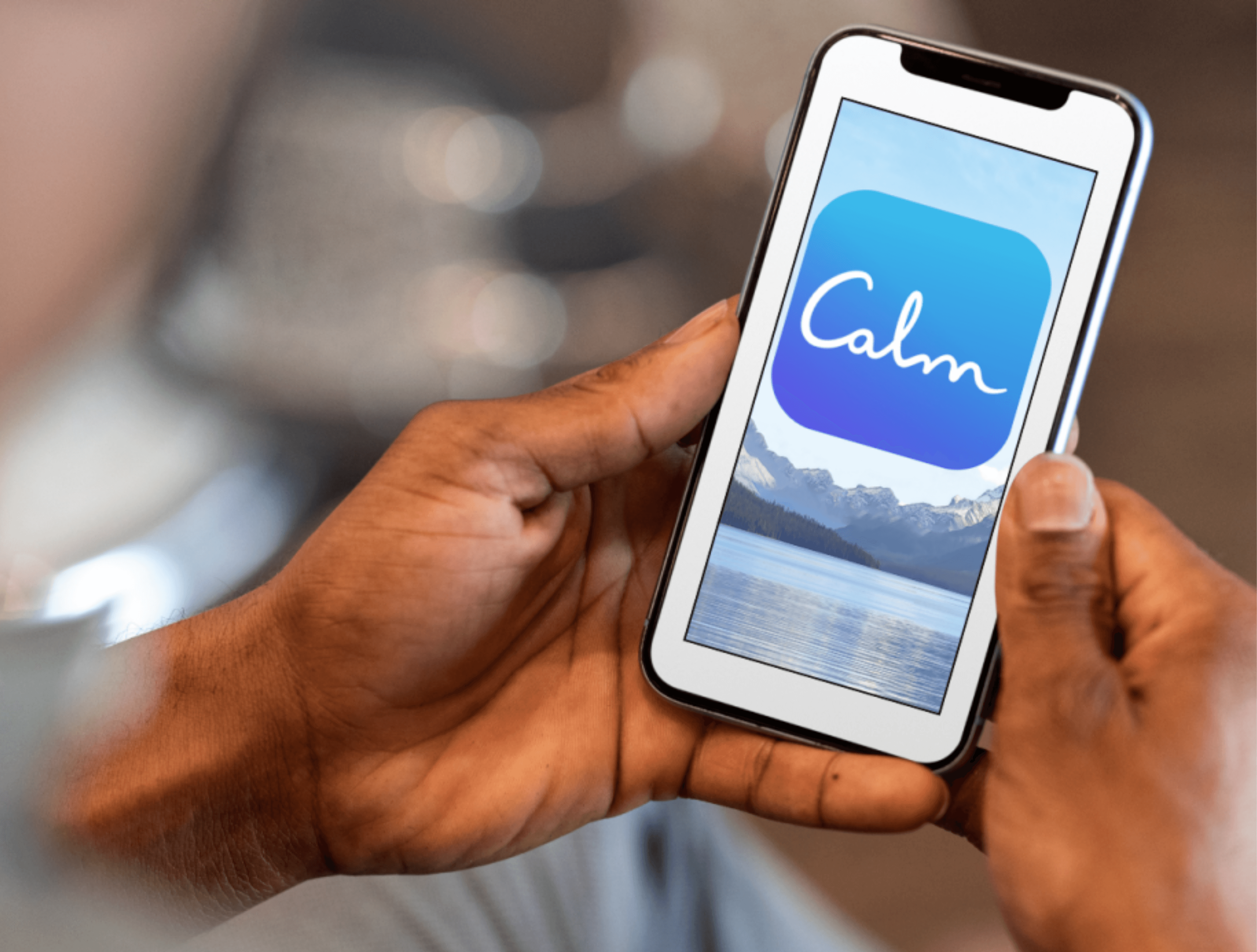 calm app banner